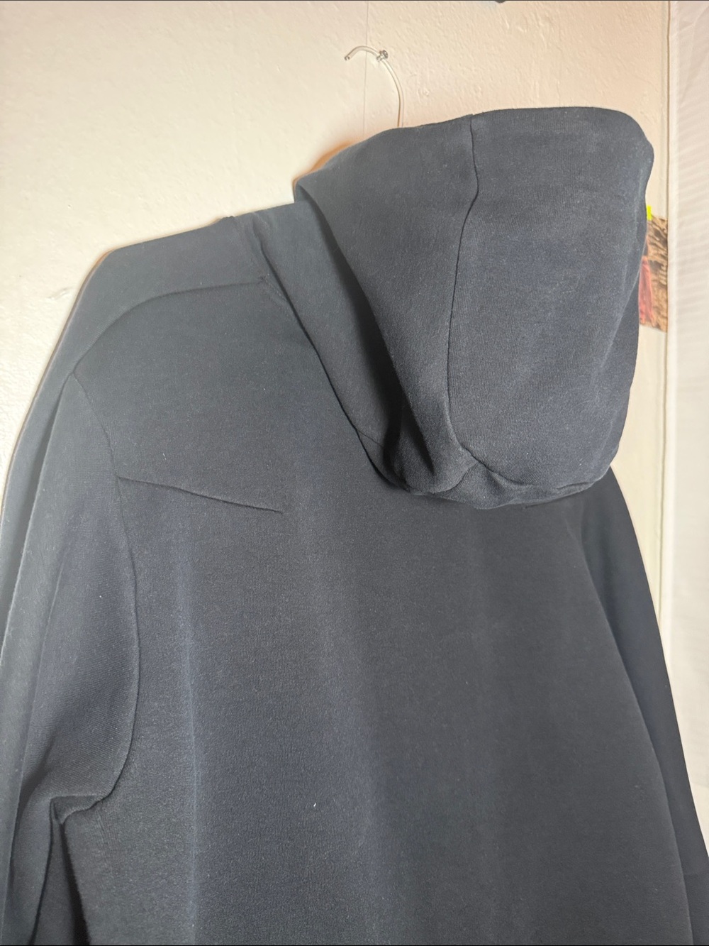 Nike Black Pullover Hoodie with Sleeve Zip Pocket - Picture 6 of 12